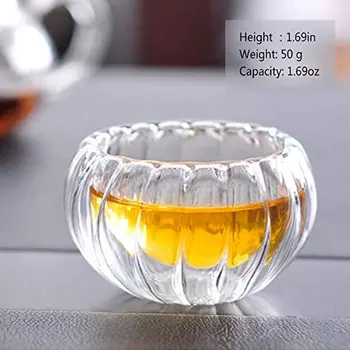 Clear Glass Lovely Tea Cup 50ml / 1.69oz