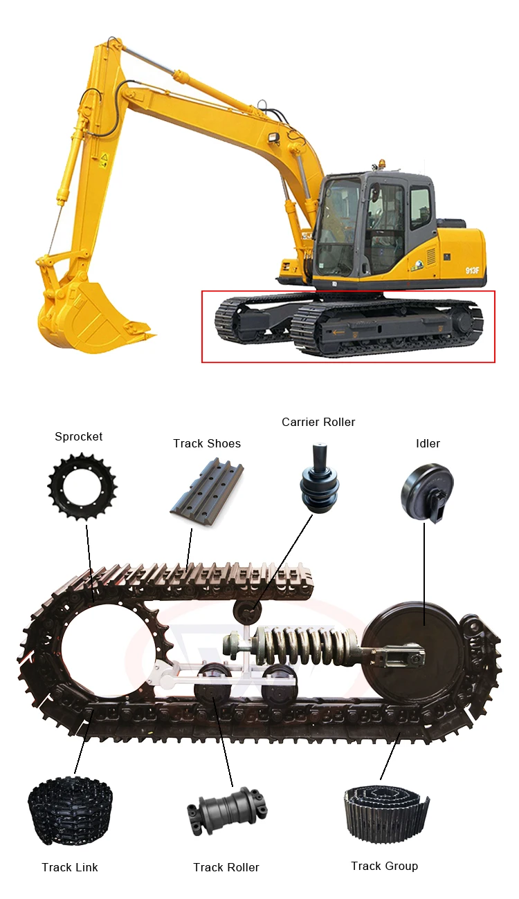 81N6-26600 CHAIN WITH 49 LINKS R210LC-7 Chain Track for
