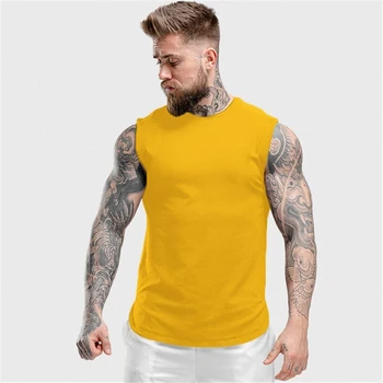 New High Quality Men Fashion Men' Summer Singlet Polyester Cotton Sleeveless Singlet