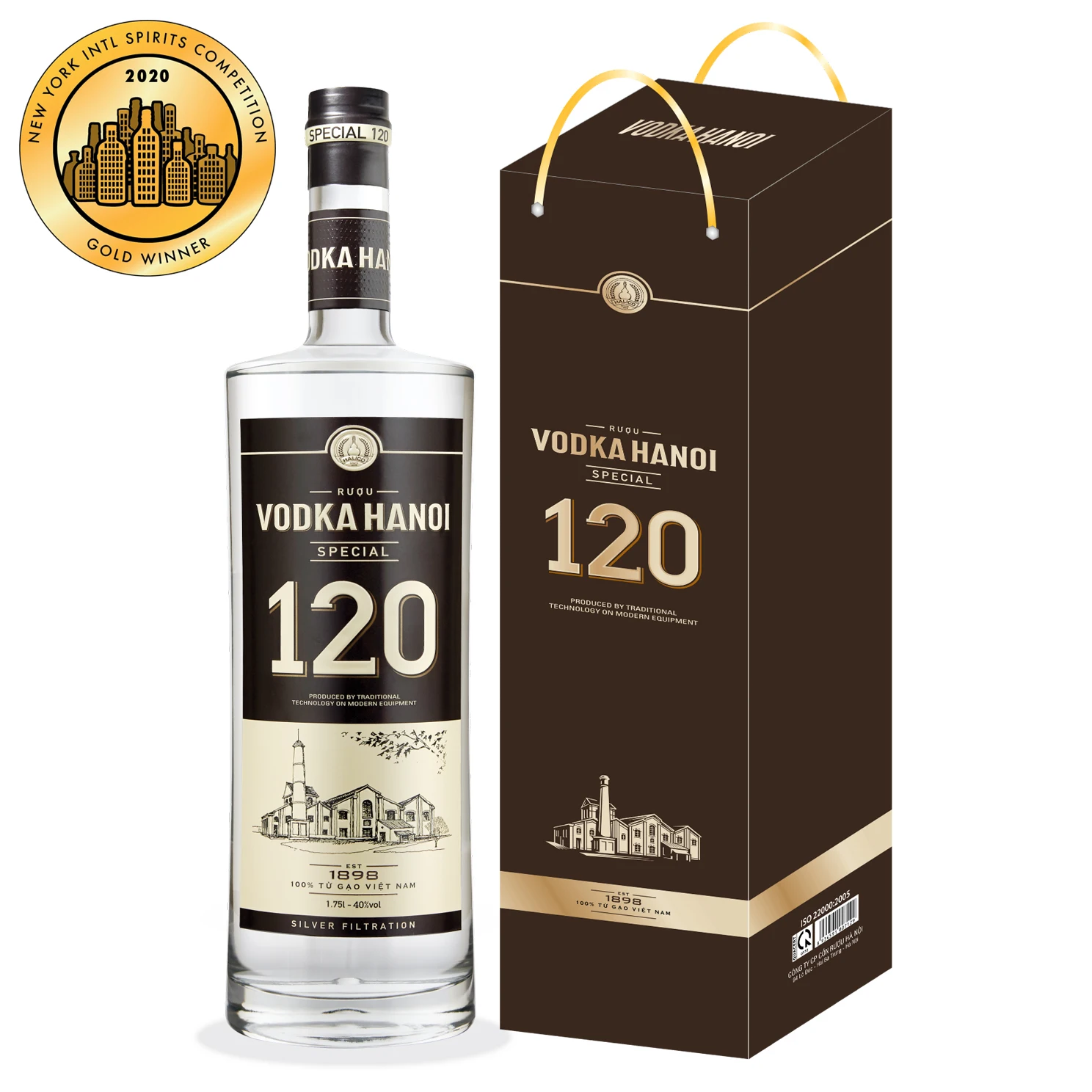 halico vodka hanoi special 120 40%vol 1750ml gl