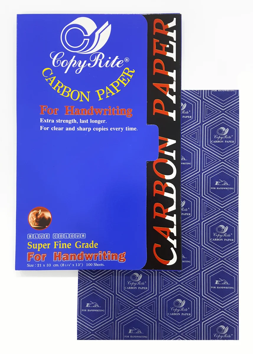Carbon Paper Blue Color 21 X 29.7 Cm. A4 50 Sheets/box For Invoices