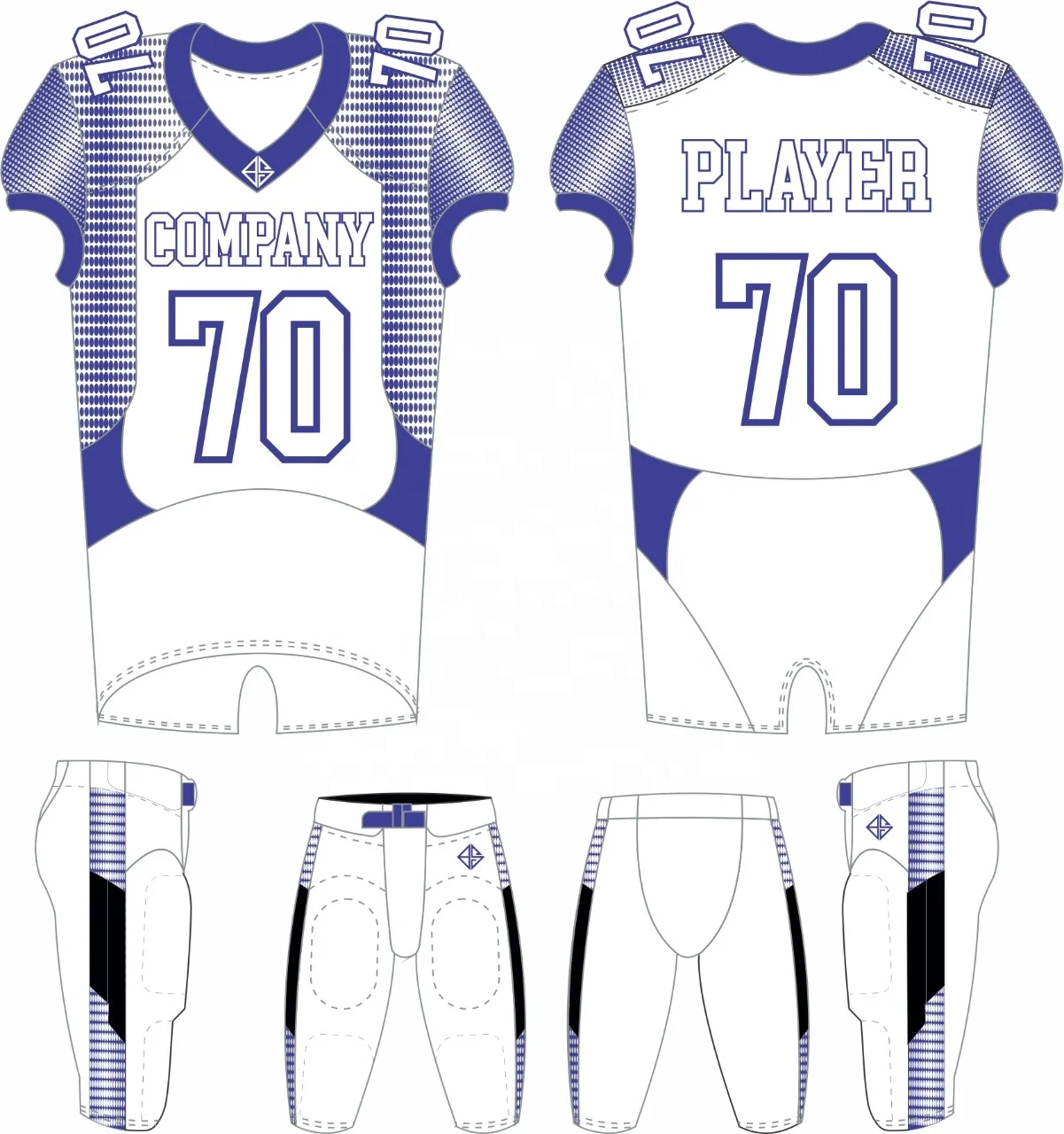 Control Series - Adult/Youth Victory Semi-Pro Custom Sublimated Football  Jersey - All Sports Uniforms