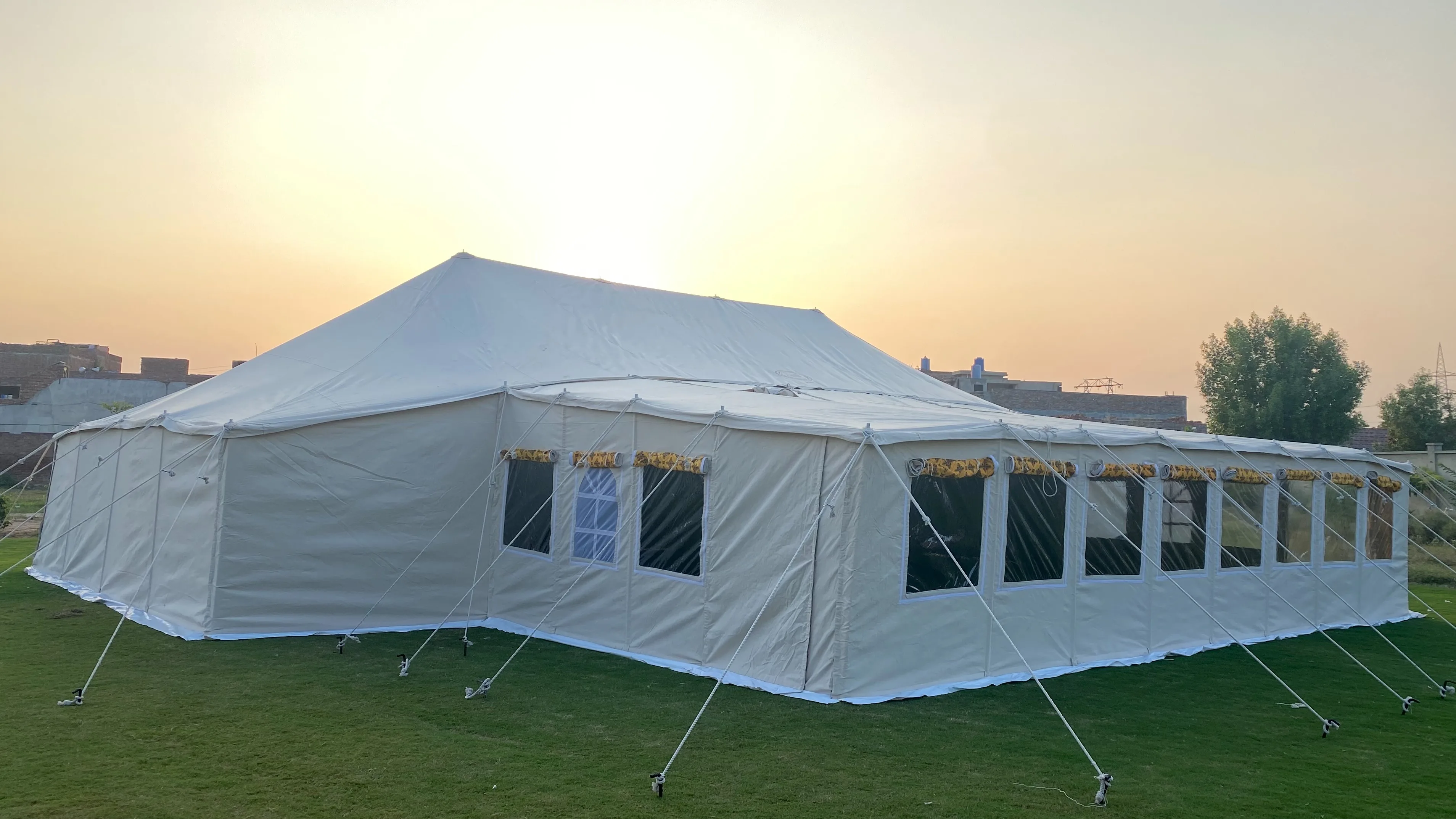 Large Customized Arabic Canvas Tent Outdoor Camping Frame Tents Desert