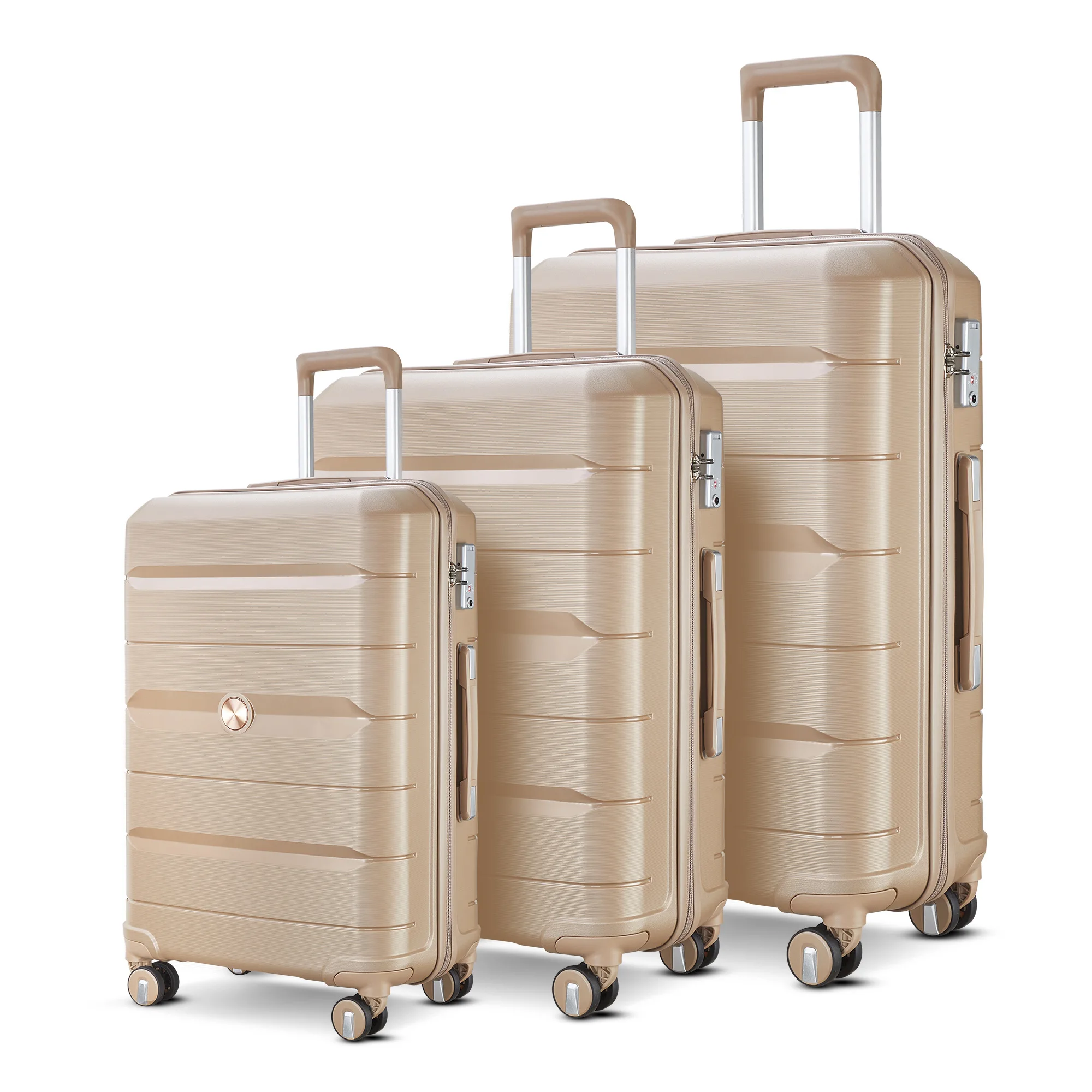 Juego De Maletas Con Cerradura Tsa,Ruedas Giratorias De Pp,Con Doble  Cremallera,Carrito De Mano,Equipaje,2021,3 Uds. - Buy De Equipaje De  Viaje,Carro Bolsa,Maleta Trolley Bolsa Product on Alibaba.com