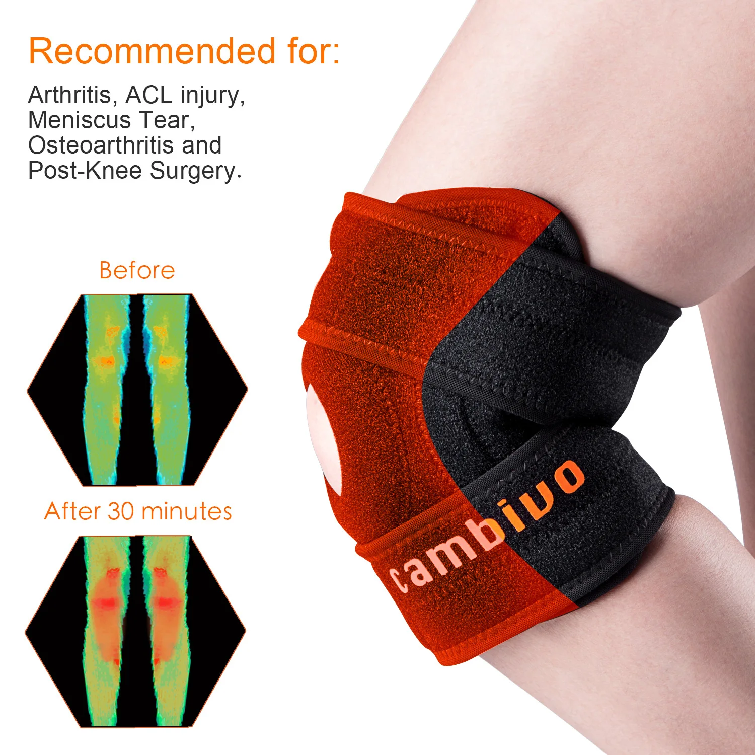 Quality Knee Compression Sleeve Breathable Knee Pad For Men & Women