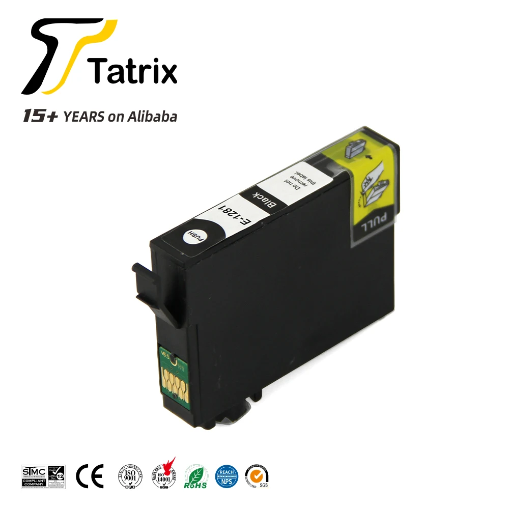 Cartouches D'encre Compatibles T1281 T1282 T1283 T1284 - Pour Imprimantes Canon SX125 SX130 - Lot Multicolore