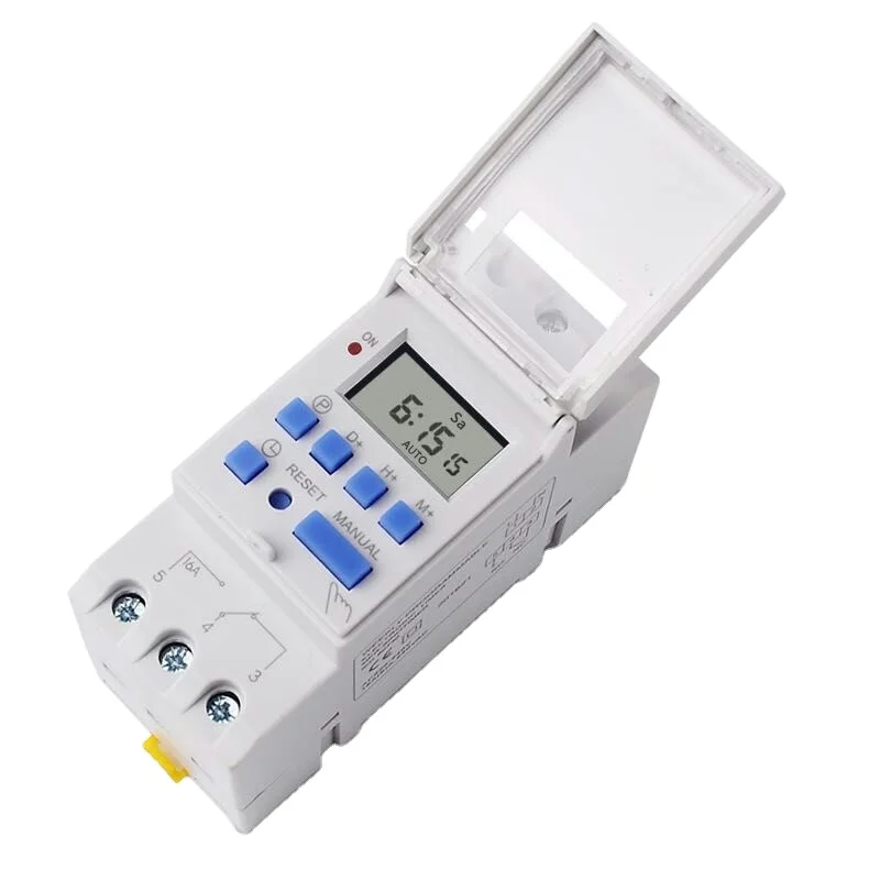12V 24V 220V Electronic Weekly Programmable Timer 16A 30A 7days Digital Timer Switch AHC15A THC15A