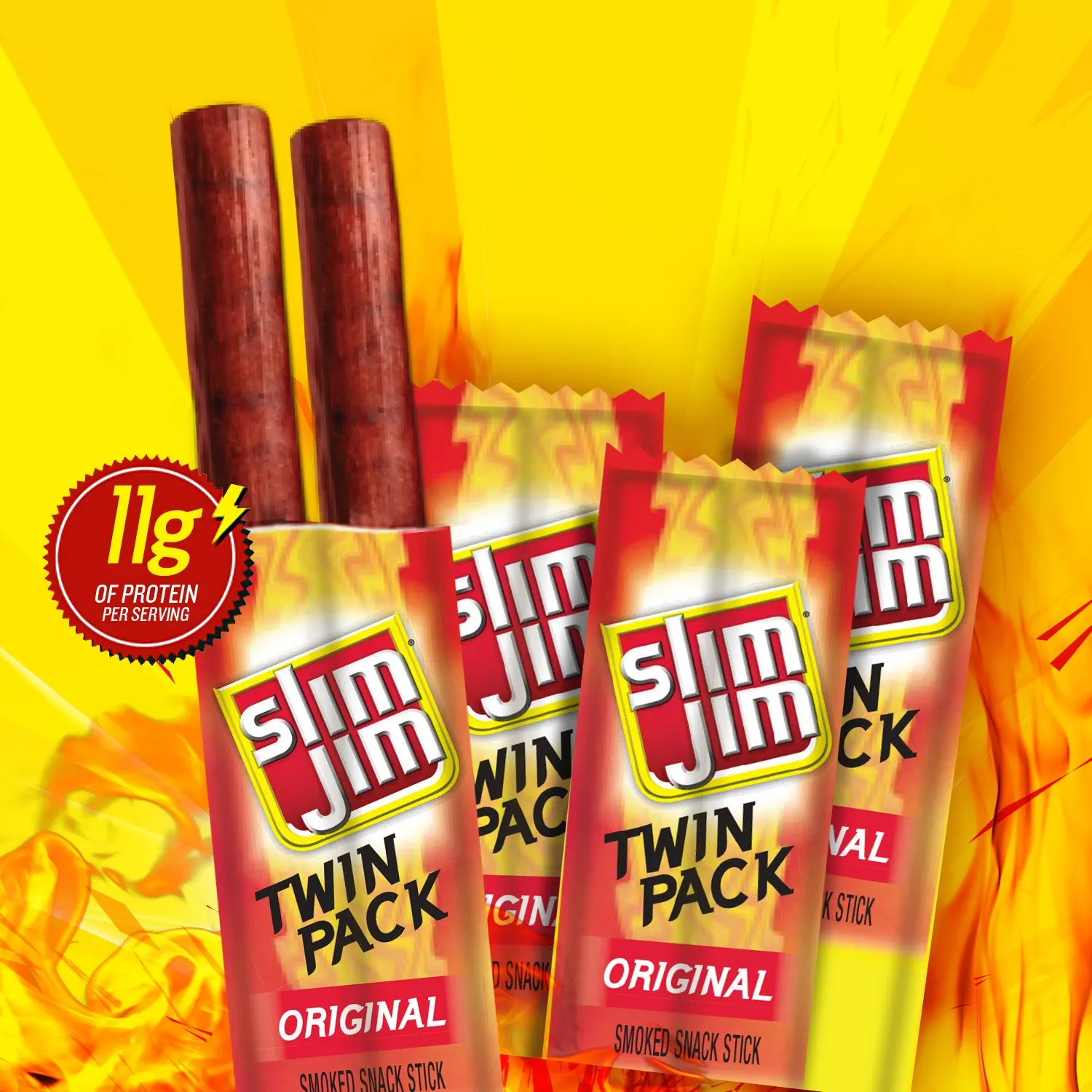 Slim Jim Twin Pack Original Smoked Snack Stick – 1.94oz