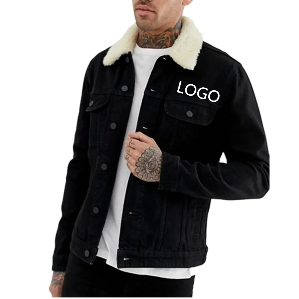 Black Denim Jackets Men 