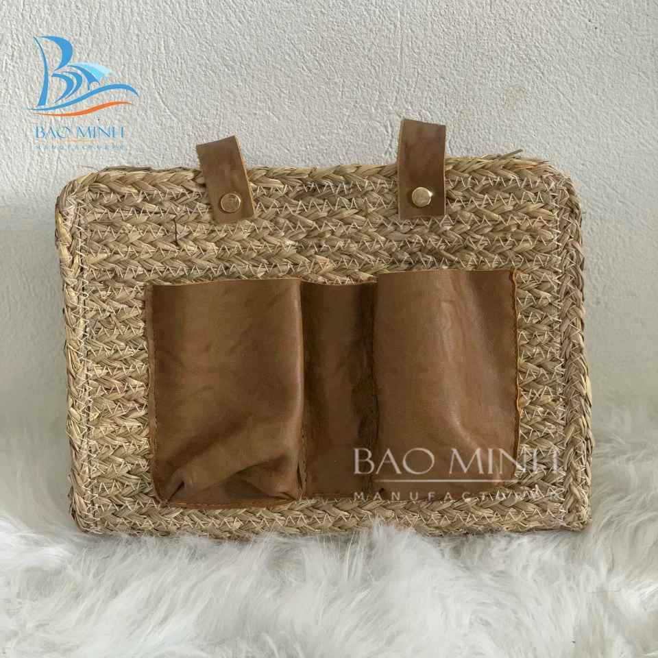 Hot Summer Raffia Clutch Bag Rectangle Rattan Bag / Rattan Handbags / Rectangle Wicker Bag From
