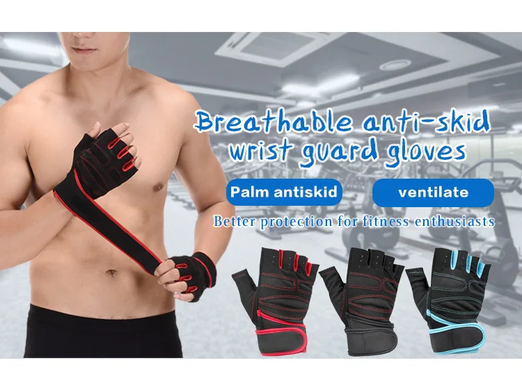 Oem Gym Gloves Half Finger Weightlifting Gloves Gym Workout Fitness