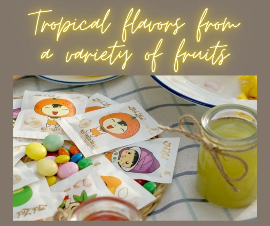 小尺寸纸包装果味果冻布丁