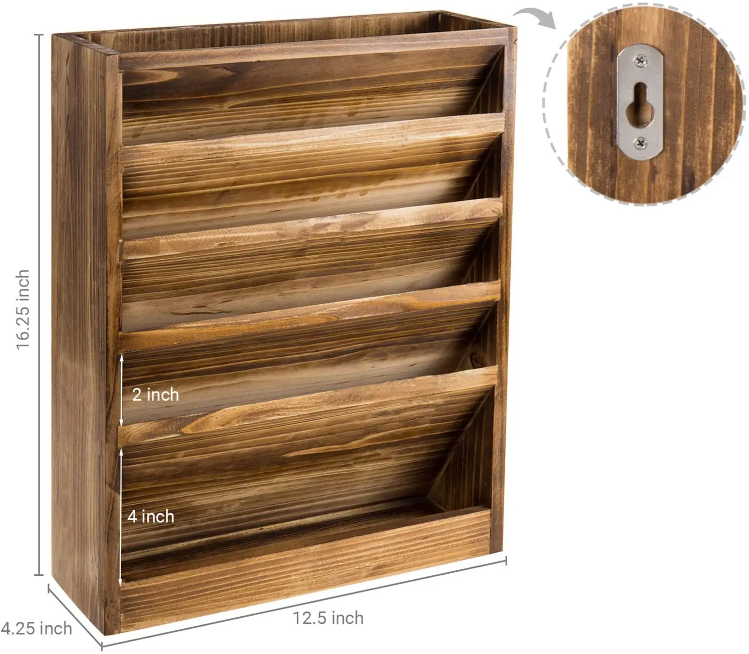 地板支架木制文件架文件整理器,壁挂式悬挂杂志架