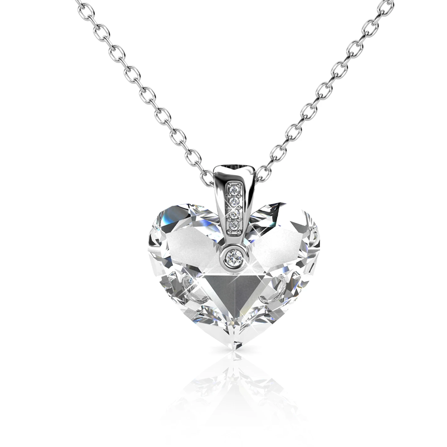 Premium Austrian Crystals - Zefir Jewellery Zephyr Heart Pendant