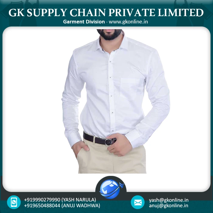 white shirt material online