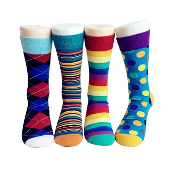 Manufacturers In China High Quality Custom Crew Cotton Sweat Crazy Colorful Private Label Men 100% Cotton Casual Socks