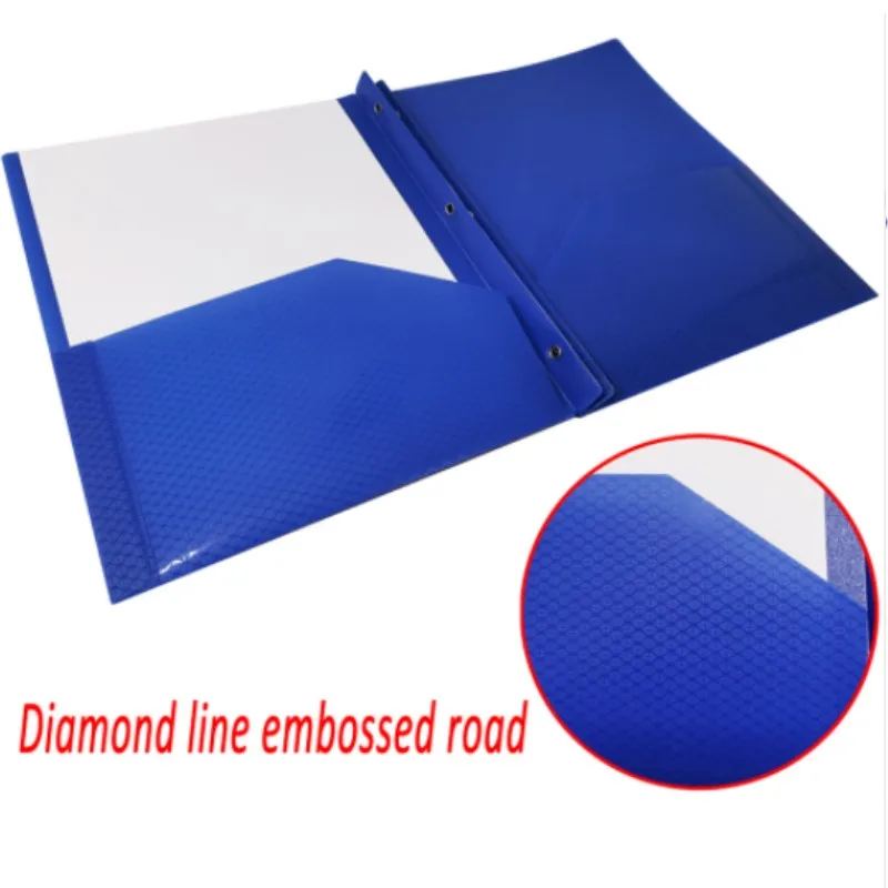 Best Hard Plastic File Folders with Prongs Assorted Colors Paper Portfolios with 3 Metal Prong Fasteners File Folders Plastic