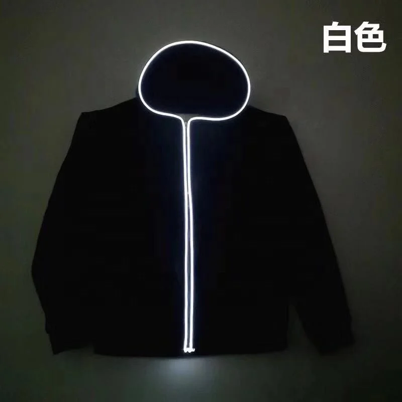Illuminate Your Style with EL Wire Hoodies Jackets