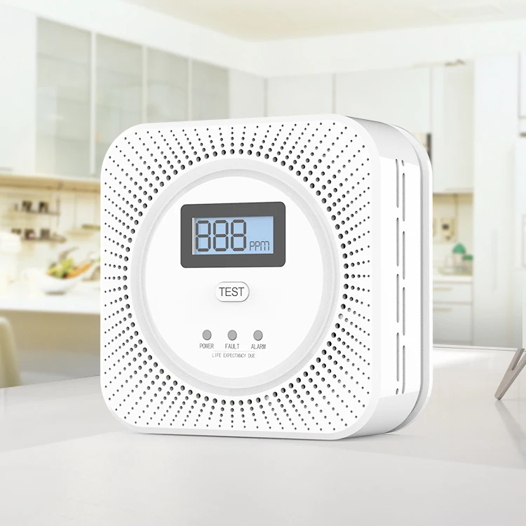 Household co carbon monoxide alarm CO detector with real vice alarm
