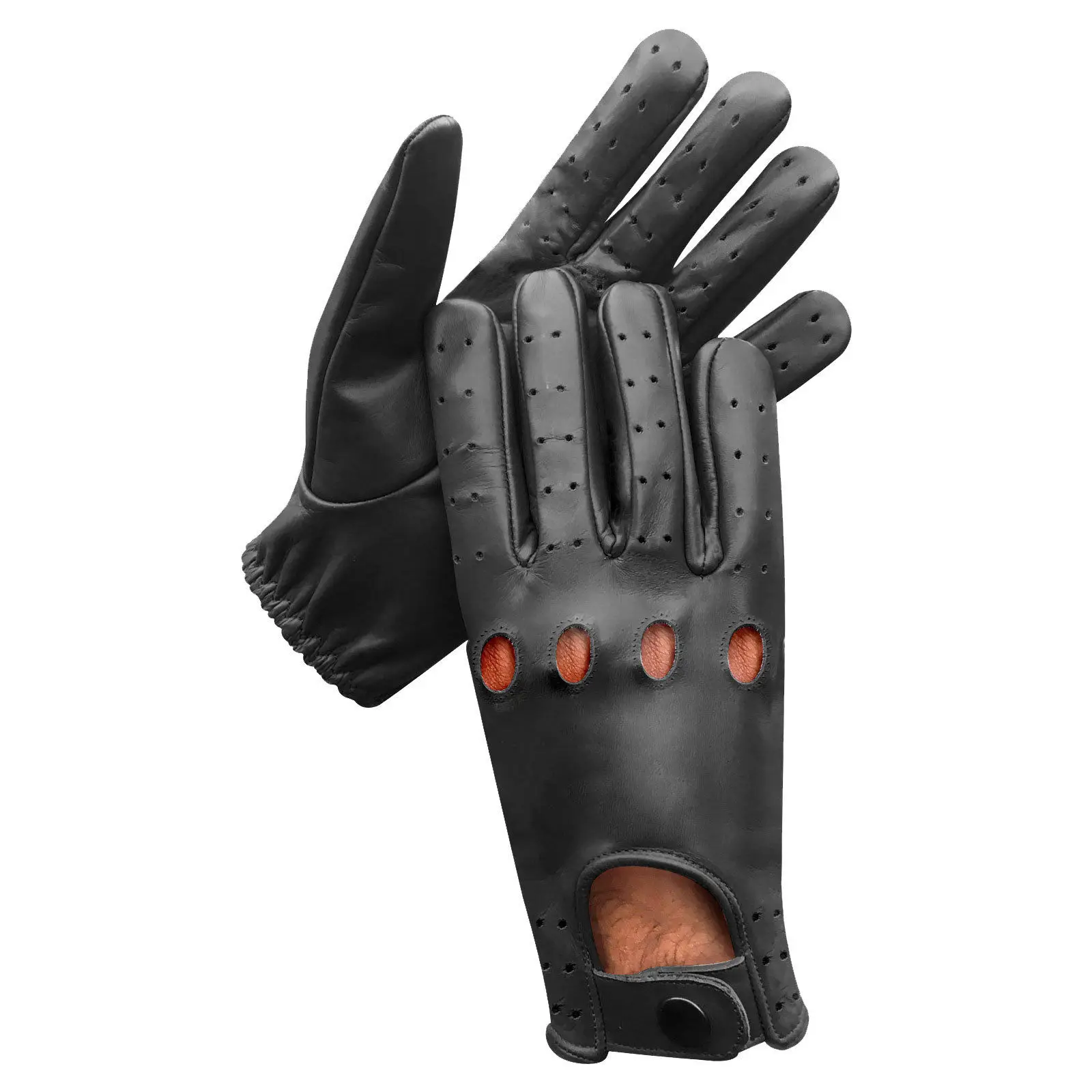 leather car racing gloves