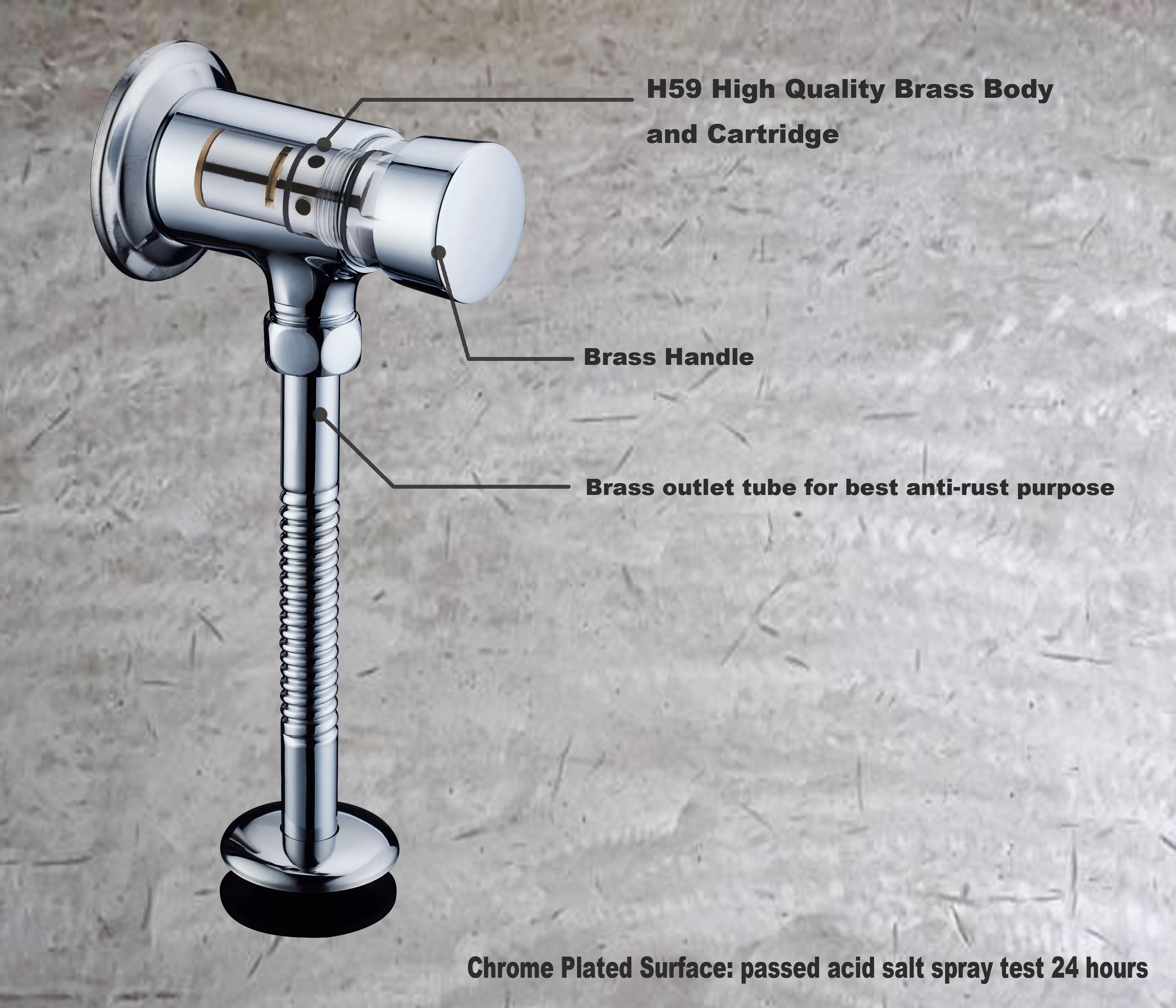 Push Button Urinal Flush Valve In Full Brass Material And Chrome Plated Buy Manual Push Button 3566