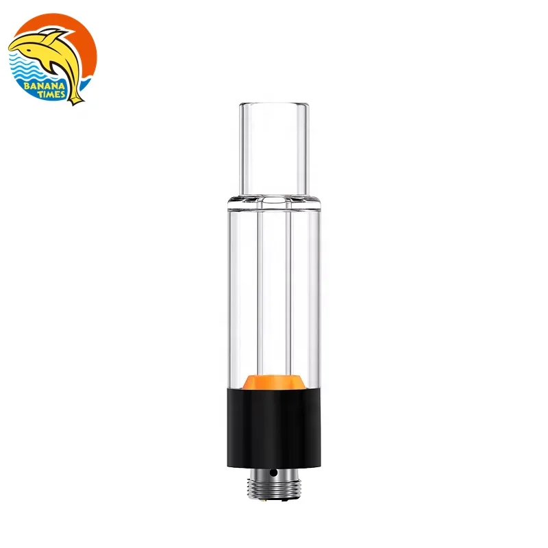 America Standard empty 0.8ml cartridge 510 thread BANANA full ceramic coil 510 cartridge glass without cotton