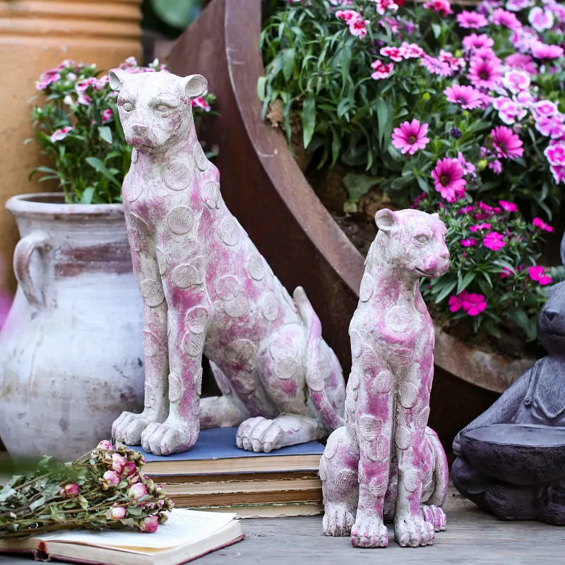 Pink Color Wholesale Resin Animal Shop Decoration Large Leopard Garden  Statues - Buy Garden Statues Wholesale,Animal Garden Statues,Resin Garden  Statues Product on 