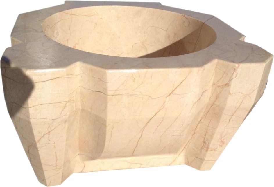 Turkish Bath Hammam Marble Basins with Exclusive Patterns Well Done Handmade Massive Kurna