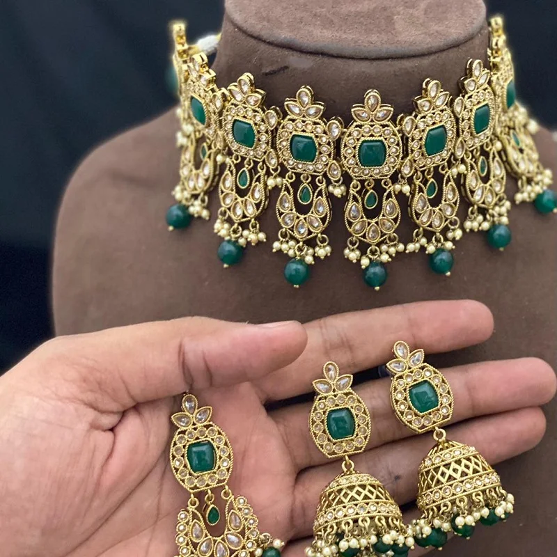 Big Kundan Stone Bridal Necklace 