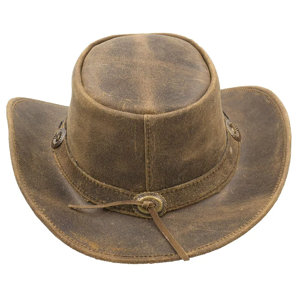 Leather Biker Hat,Leather 