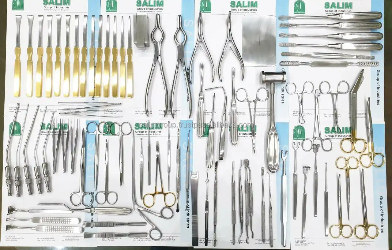 Малый хирургический набор состав. (TESK 2017 Module 2a) Set, General Surgery instruments, laparotomy, + Caesarian.