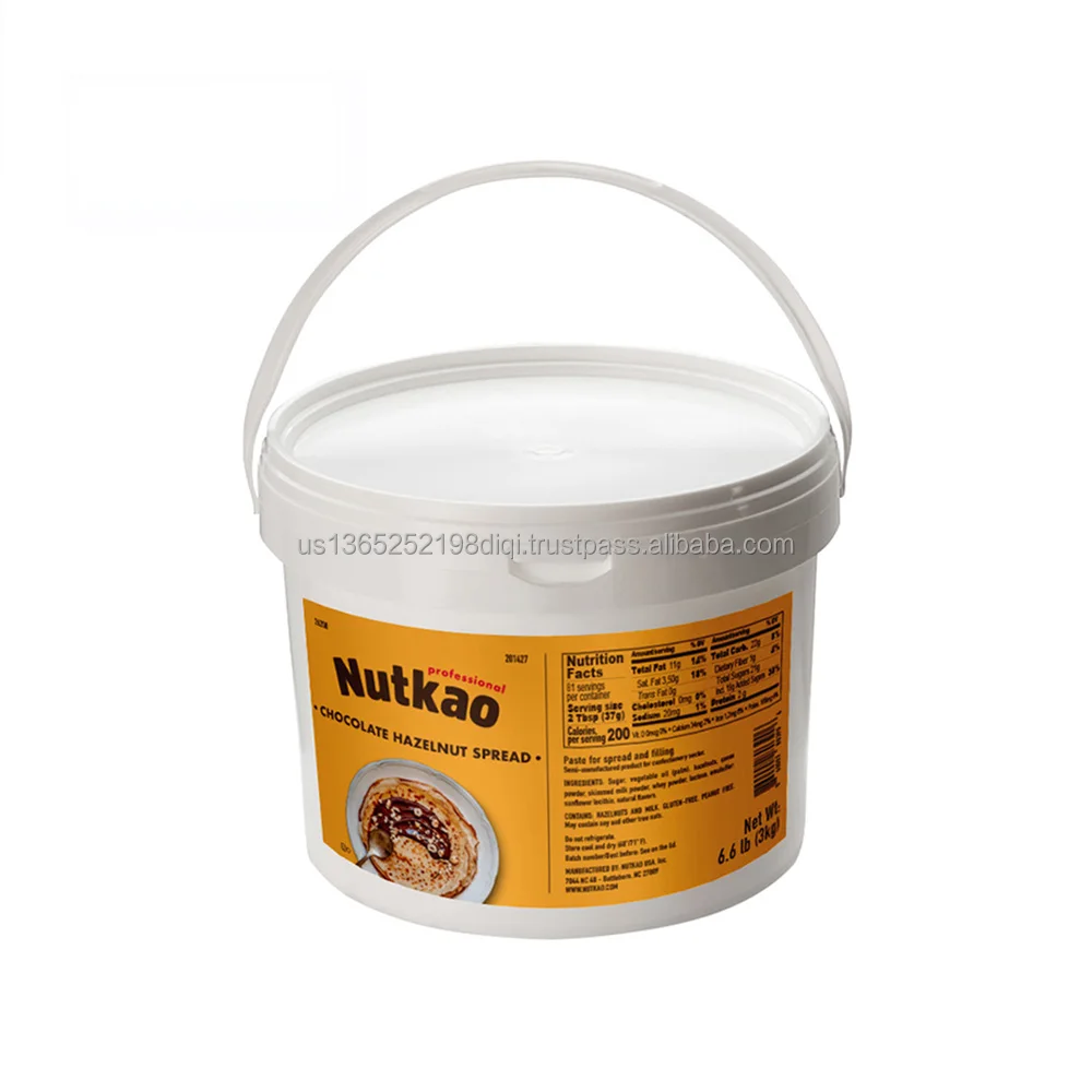 Good flavor of Hazelnut Spread (NUT 26200) 3.0Kg (6.6Lb) buckets