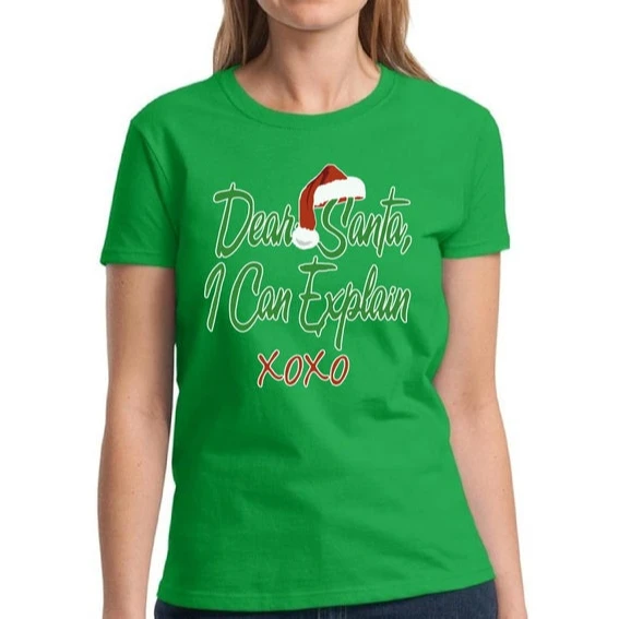 Dear Santa I Can Explain Shirt Ugly 