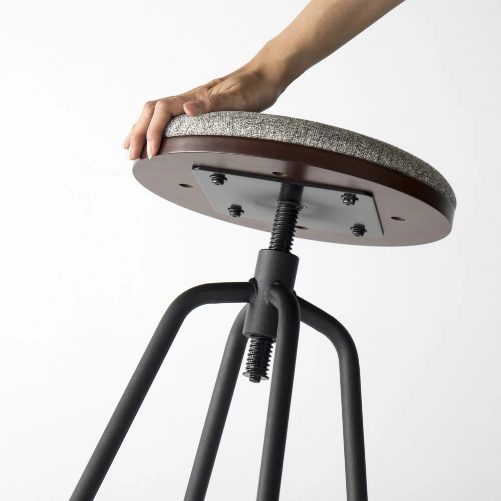 Поворотный низкий барный стул, современные стулья с комфортной подушкой для сиденья