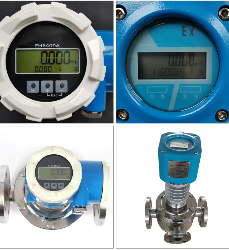 Dn100 Positive Displacement Flow Meter Ss304 Oil Meter Oval Gear Flow