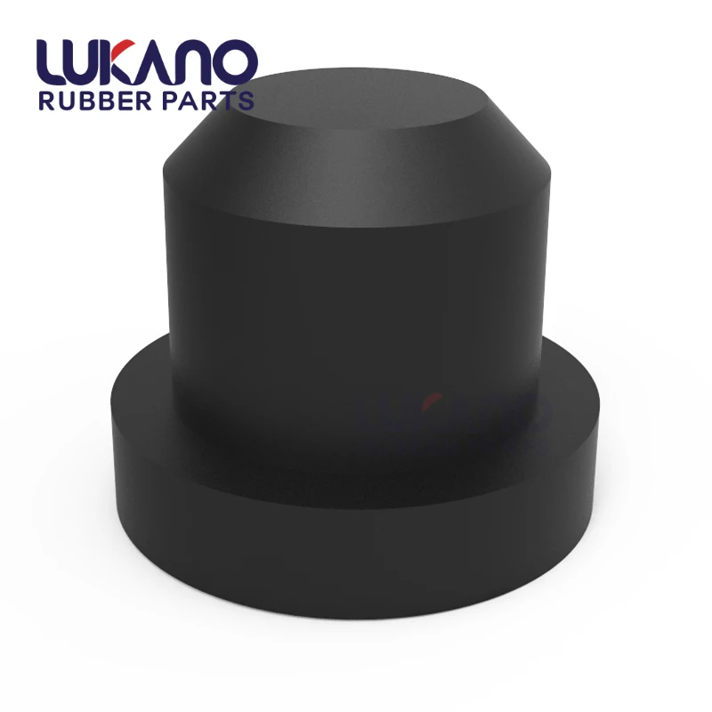 Push In Compression Stem Bumper Custom Rubber Hole Plugs Black 1/4