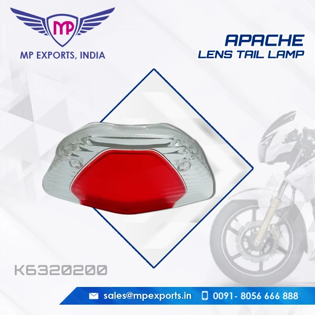 Tvs wego tail lamp best sale glass price