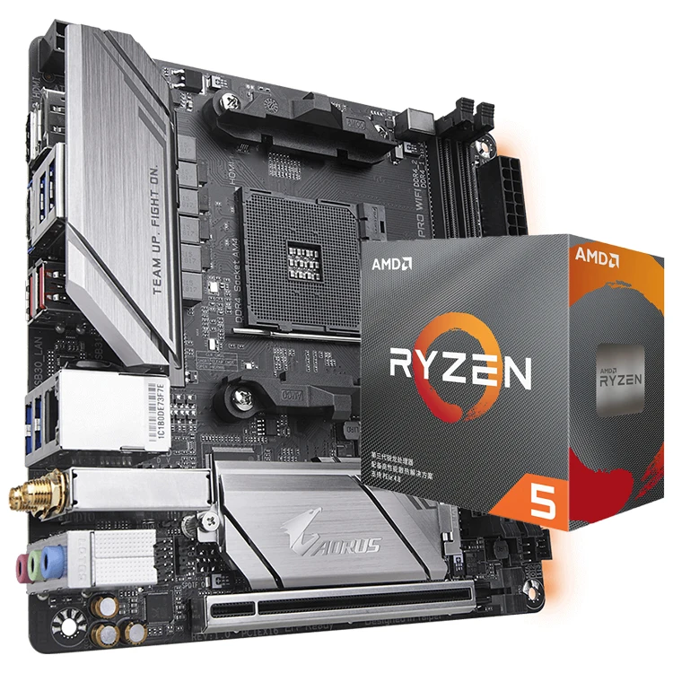 Placa base para juegos GIGABYTE B450 I AORUS PRO WIFI usada MINI ITX con  procesador AMD Ryzen 3500X 3600 3600X 3700X 3800X