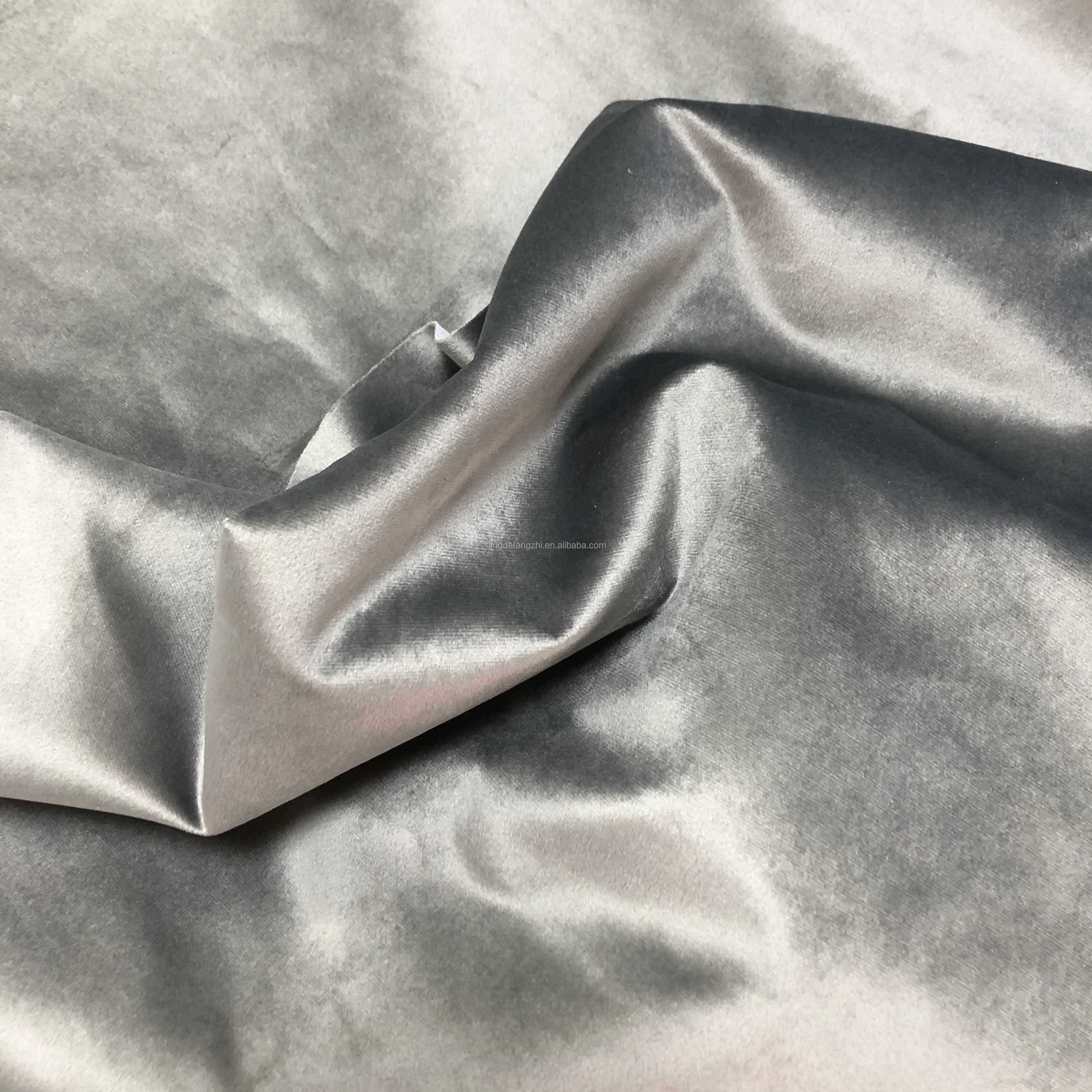 丝绒面料织物100% 聚酯天鹅绒沙发套家纺现代沙发面料