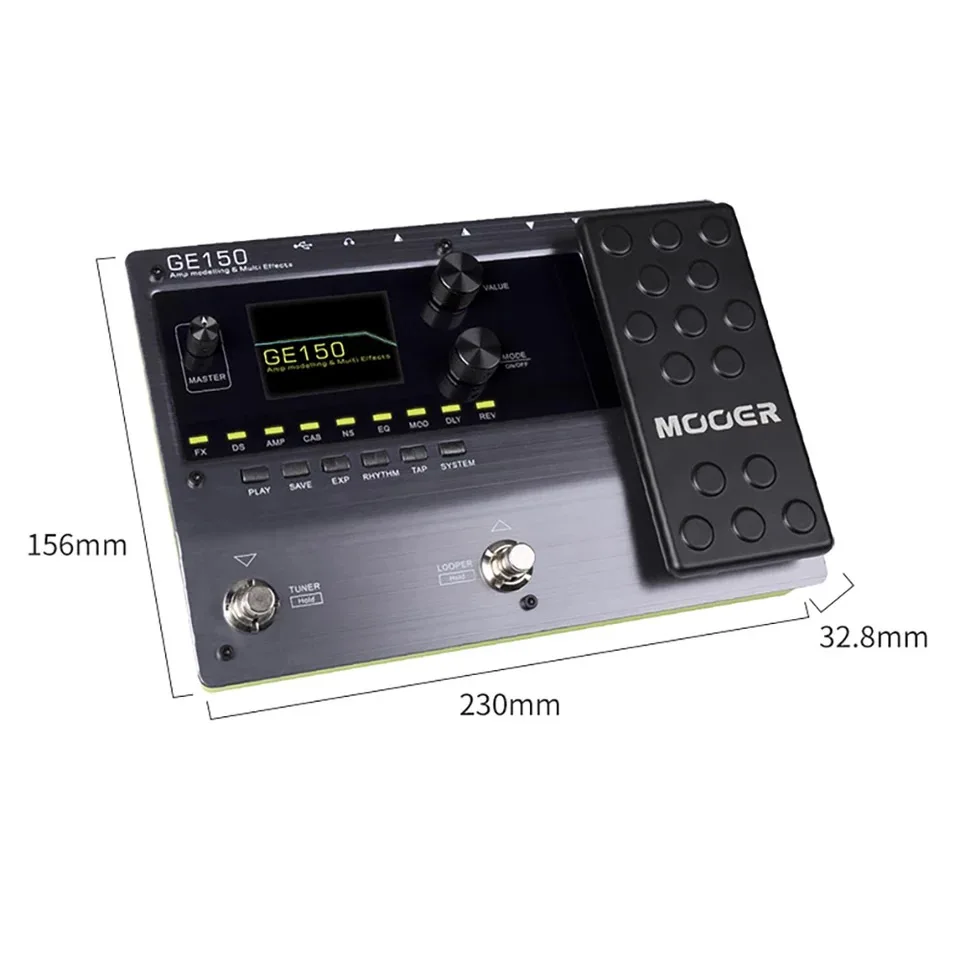 Mooer Ge150/ge150 Amp Modeling Multieffect Pedals Guitar Processor