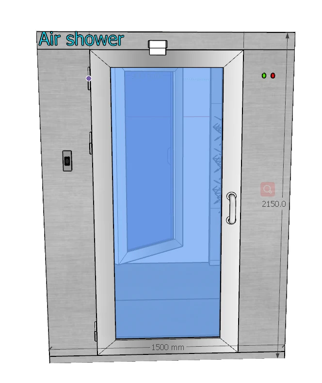 product-PHARMA-System Cleanroom Air Shower Cabin For Microelectronics Industry-img-1