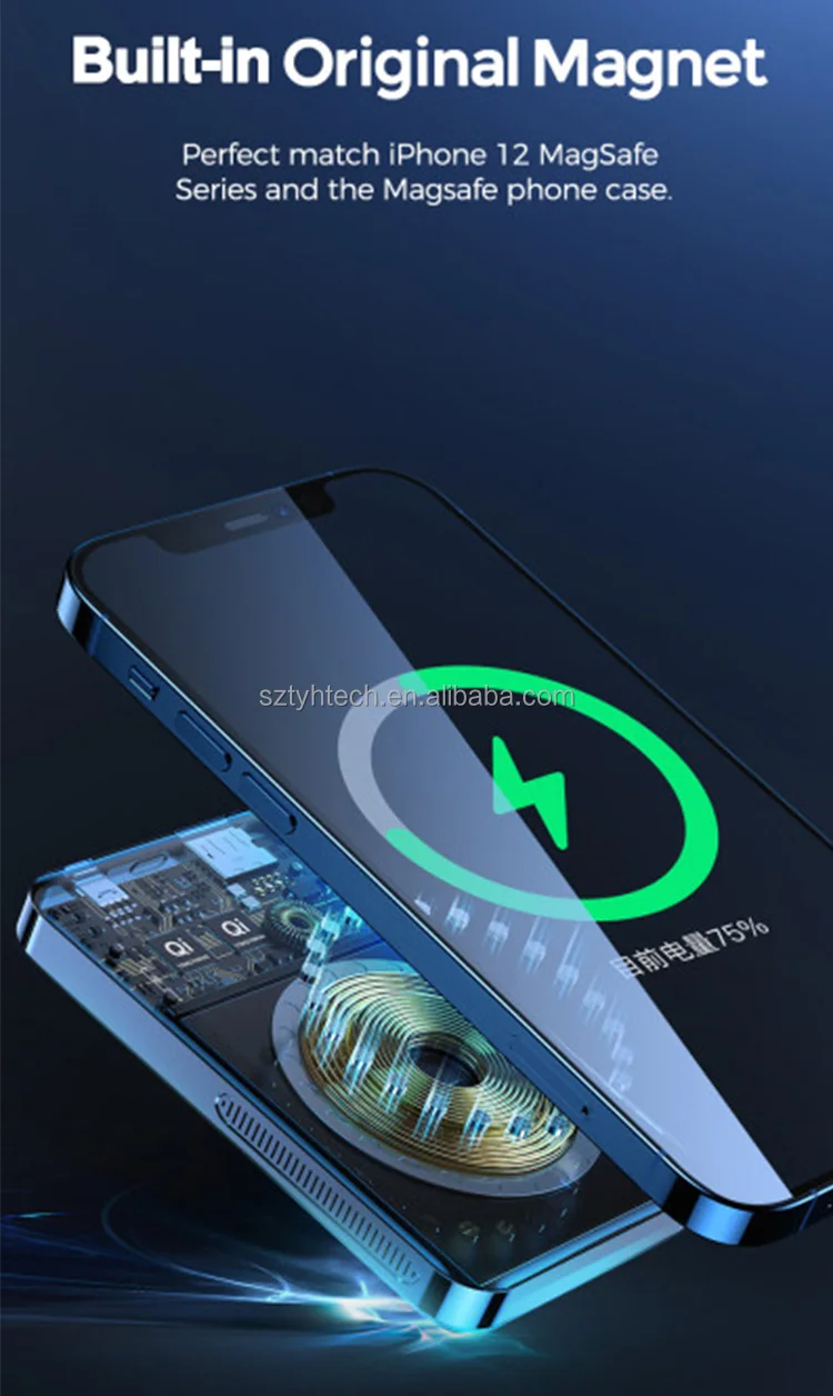 Tongyinhai magsafe accessories factory price Wireless magsafe magnetic powerbank portable charger power bank - ANKUX.COM