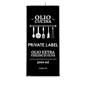 Private Label Extra Virgin Olive Oil 5 L Tin Can for Cooking for Wholesalers
