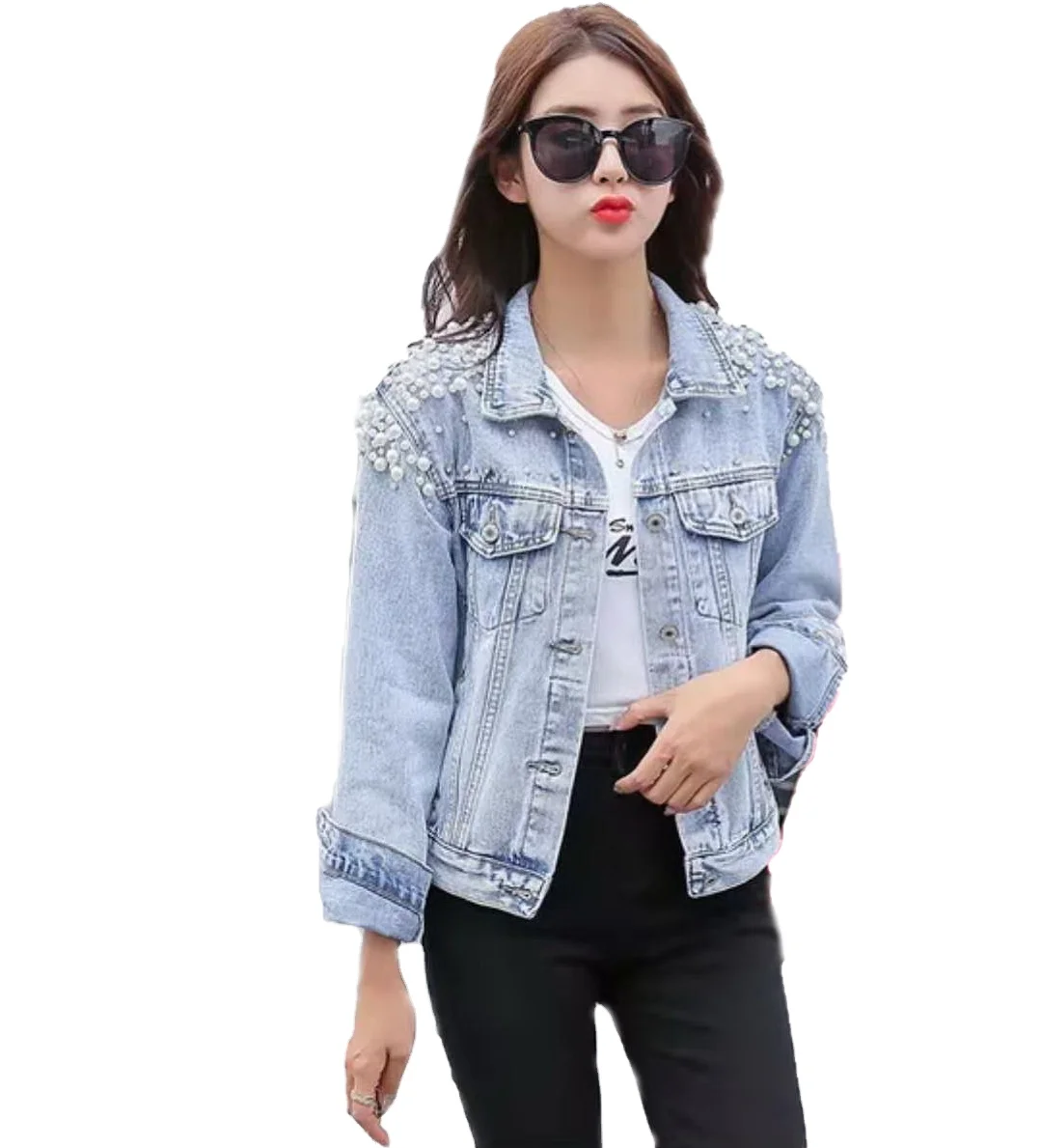 Fancy Denim Jacket For Women High 