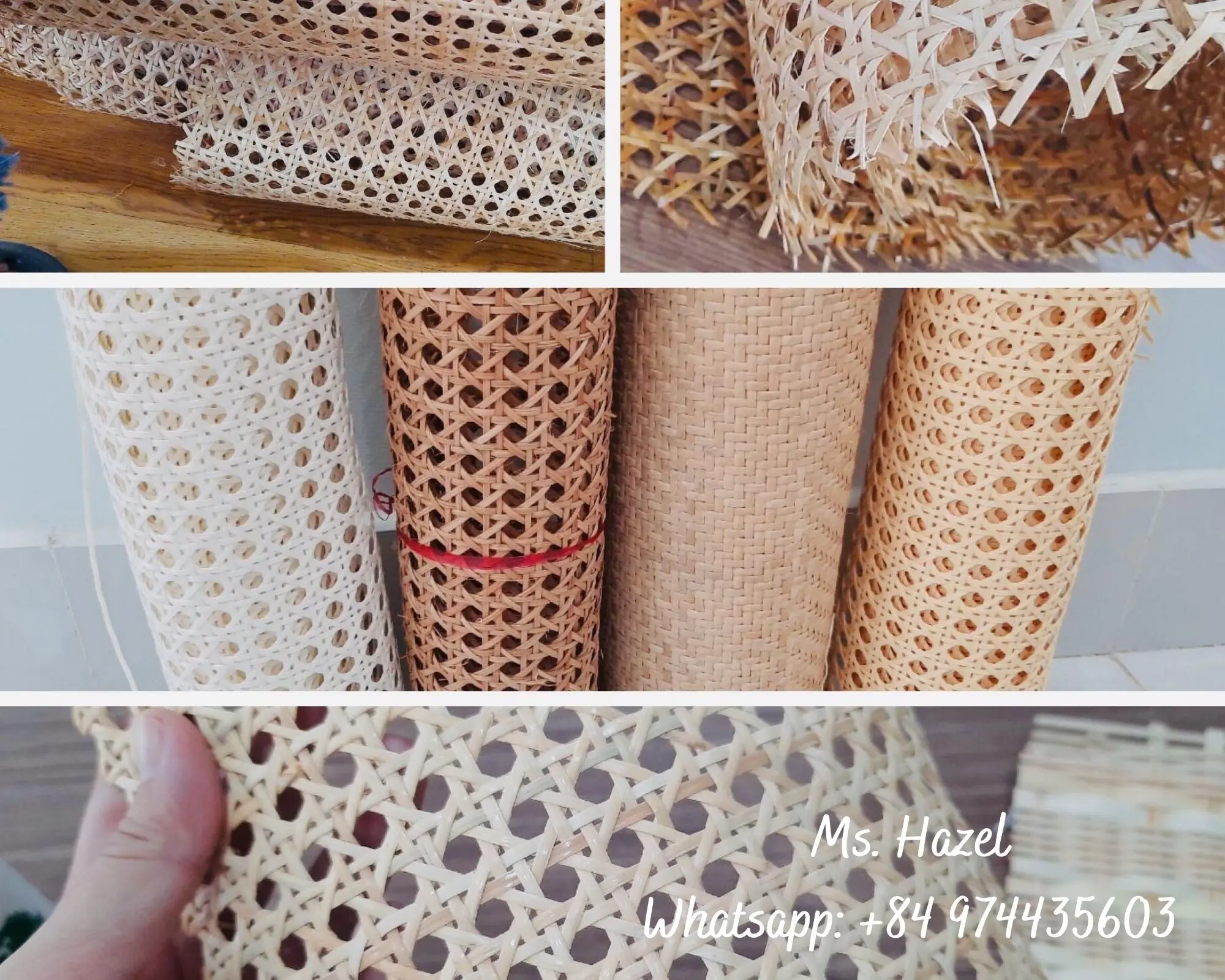 Rattan Cane bing Open Design And Close Design/bleached Unbleached Closed Rattan bing/ Mr