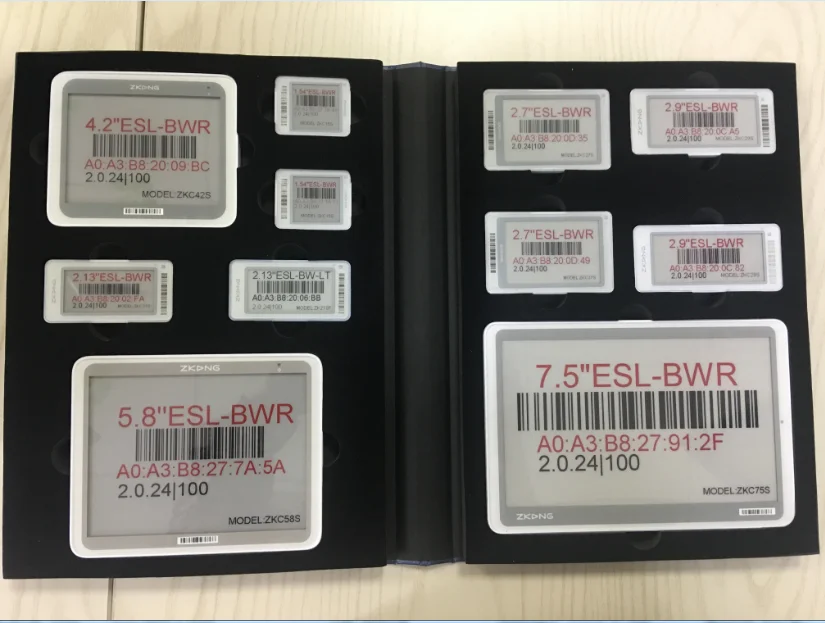 Zkong  Demo Kit ESL Samples Digital Shelf Label Accessory AP Base Station  Demo Box Electronic Shelf Label Demo Kit for Retailer