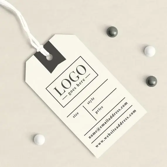 Oem 2020 Factory Custom Logo Cardboard Garment Hang Tag/Custom Brand logo hang Tag