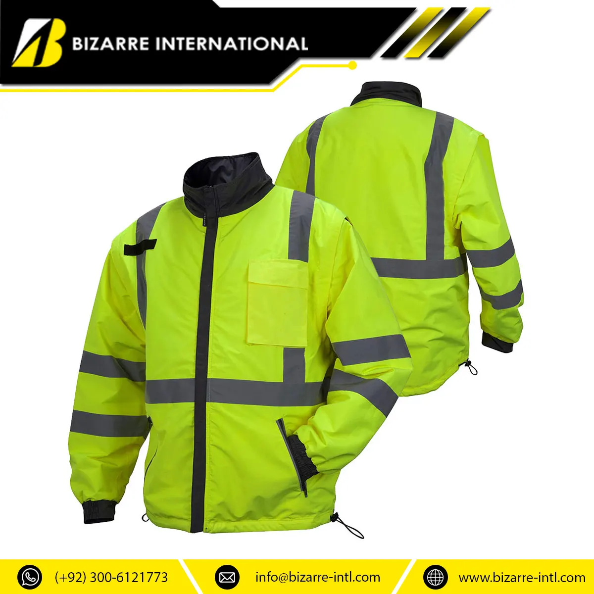 Wholesale Reflecting Cycling Breathable Safety Jacket Customized High