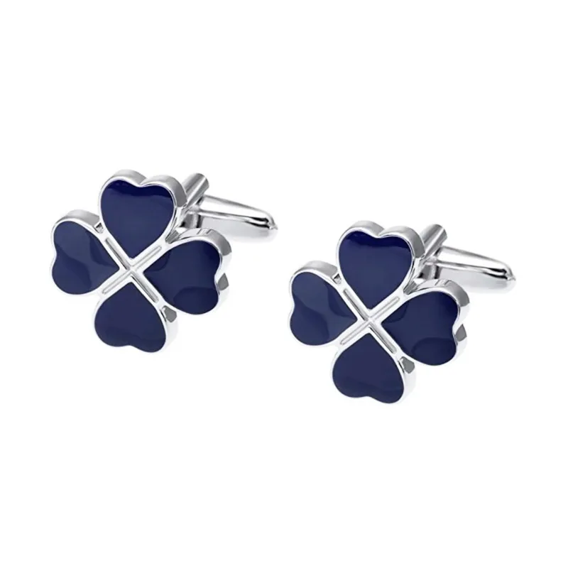 Запонки мужские из металлического сплава с логотипом под