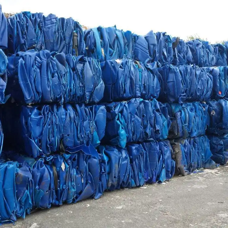 Top Grade  HDPE blue drum plastic scraps for sale